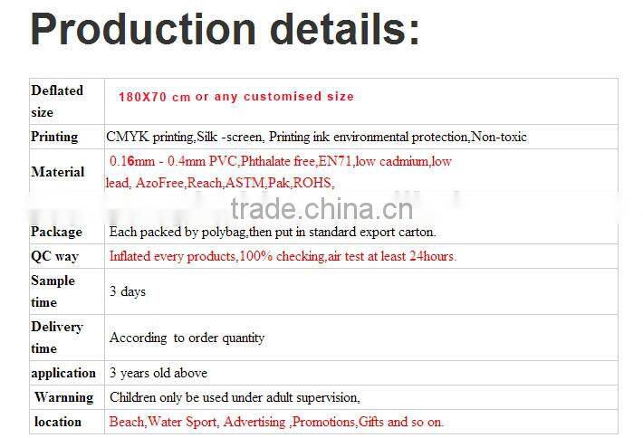 2017 new design pvc air mat