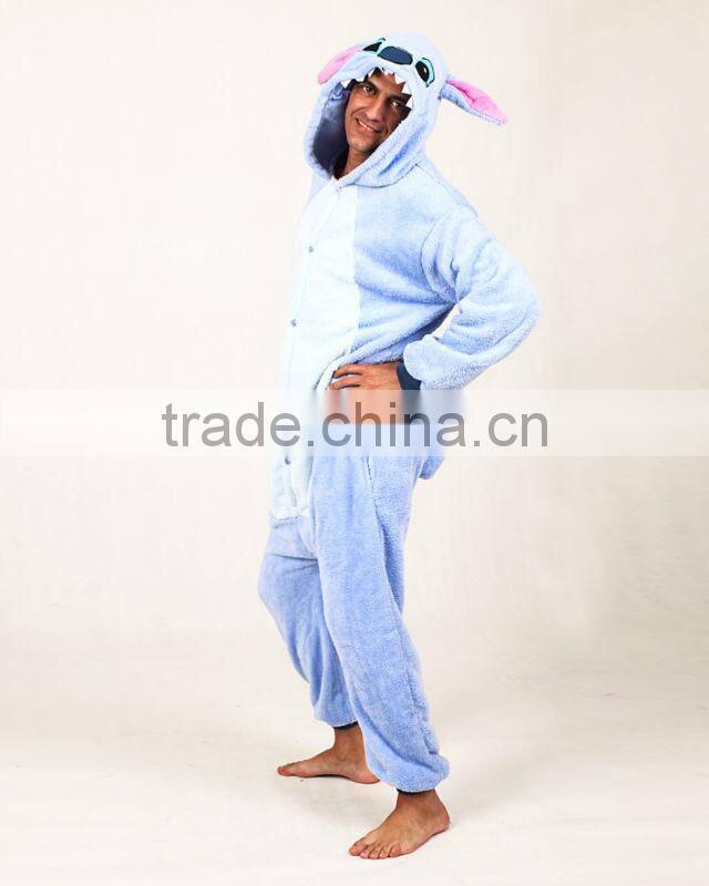 Animal Hooded Fleece Onesie Unisex Adult Nighty Sexy Sleepwear