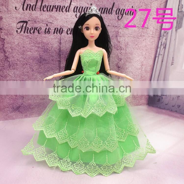 2016 custom beautiful cute fabric11 inch doll clothing for children