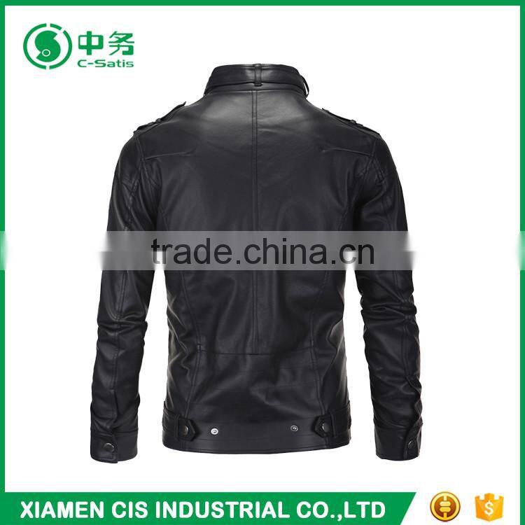 New Fashion Winter Mens Motorcycle Leather Jacket for Sale