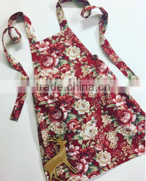Flower Pattern Cotton Apron Baby Apron Top 100 Selling Products In Alibaba