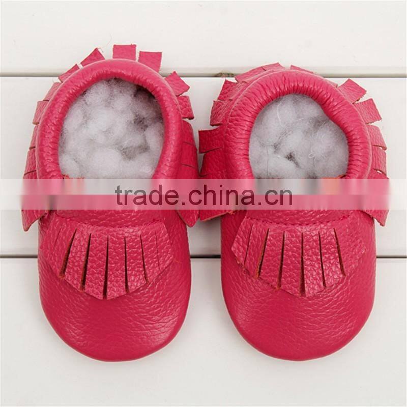 New Baby Tassel Soft Sole PU Leather Shoes Toddler Moccasin 0-24 Months