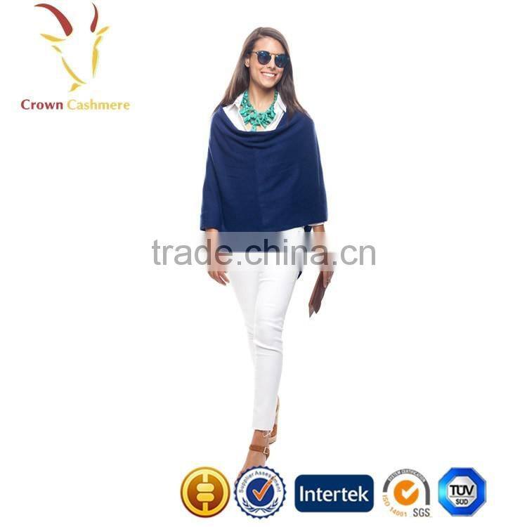 2016 Super Soft Luxury Women Cashmere Wool Poncho Crochet