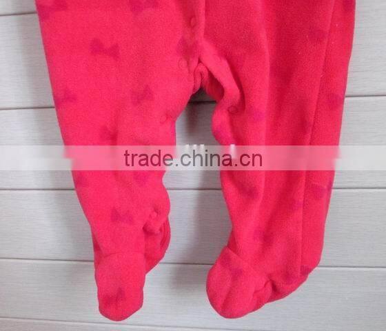 Baby winter cute embroidery design romper