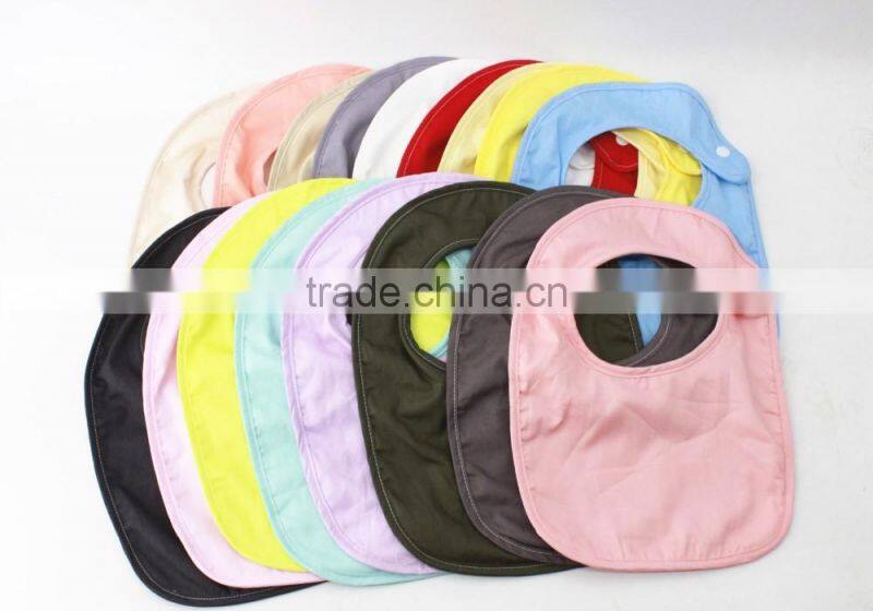 Simple design children summer wear Soild color clothes Wholesale kids bibs