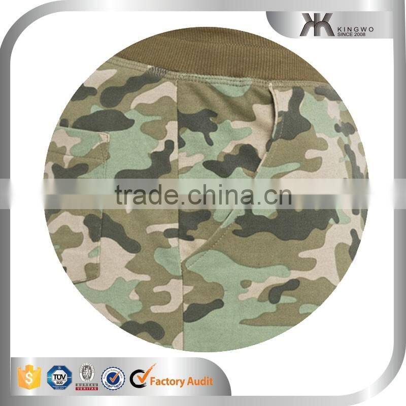 Alibaba China Camouflage Fabric Online Shop Mens OEM Print Sweat Shorts