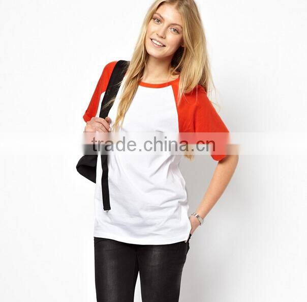 women blank raglan t shirt wholesale