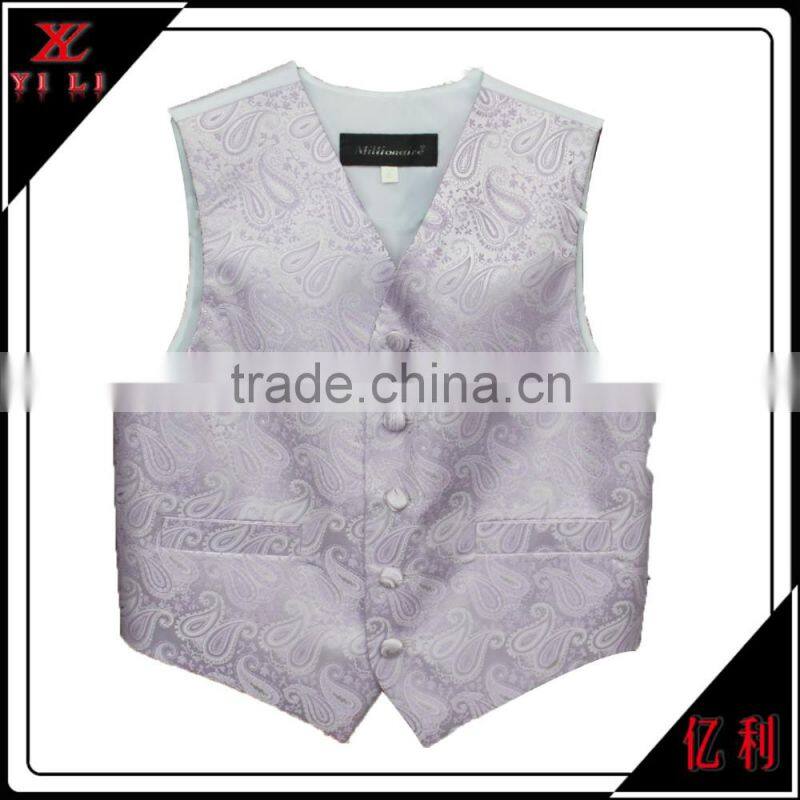 100% Polyester Wave Stripe jean vest for boys