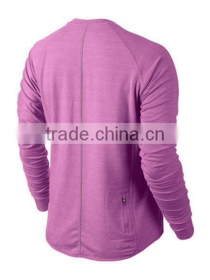 simple soft Crew Neck Sweatshirt women soft stretch jersey