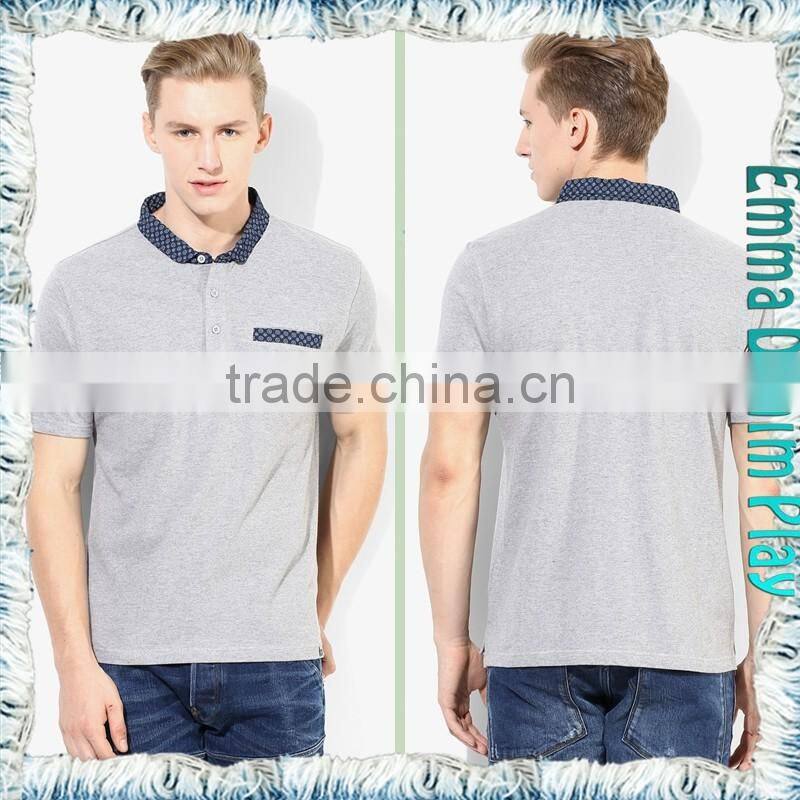 Latest Model Mens Short Sleeve Chest Pocket Polo Shirt