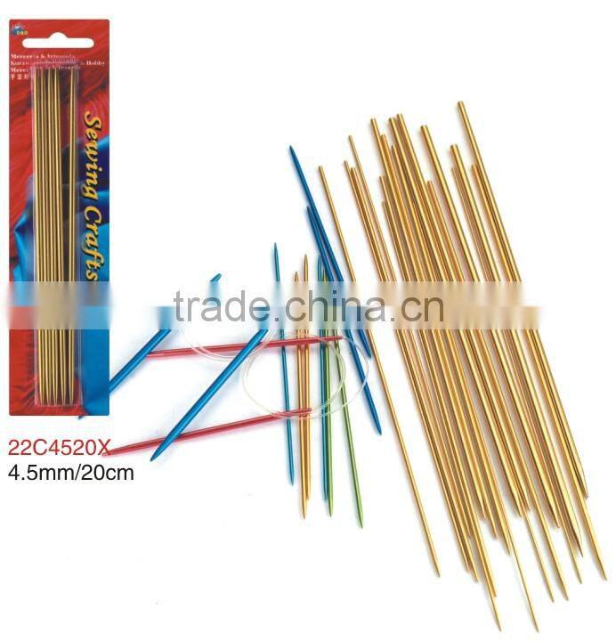 D&D needlework materials colorful painted circular knitting needles without knob