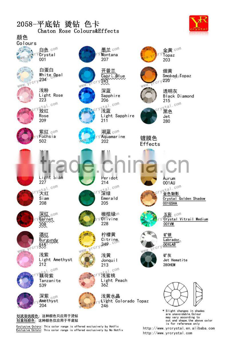 High quality new glue ss16 ss20 hotfix rhinestone crystal rhinestone hotfix