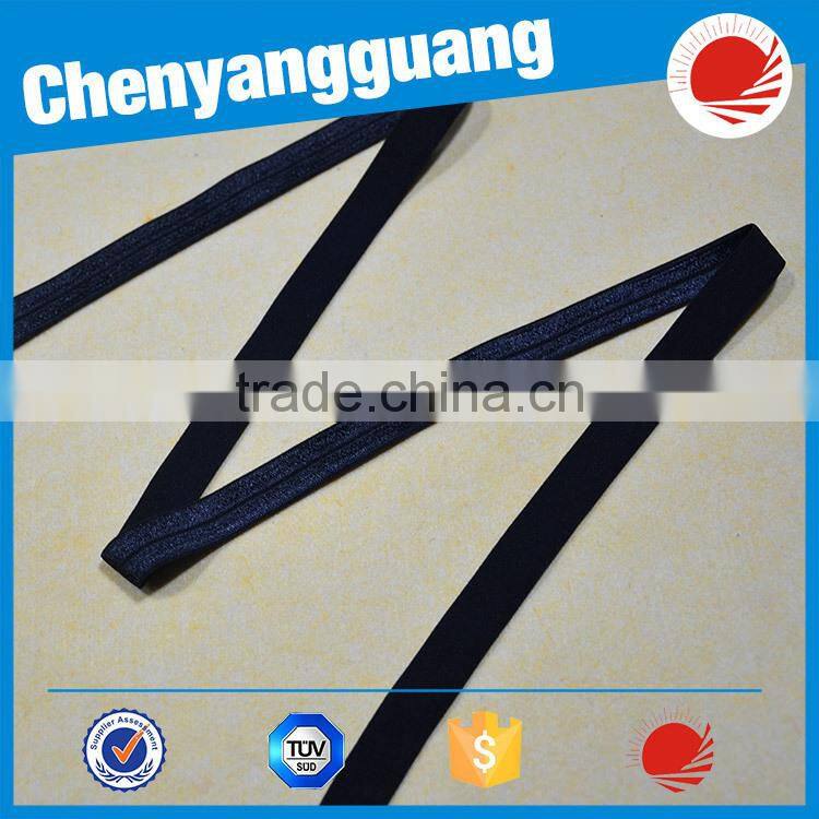 New Design Shining Fold Over Elastic Trim For Hair Ties