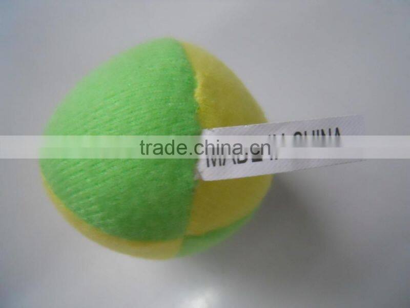 colorful soft plush play ball with Enviormetal matetial for kids
