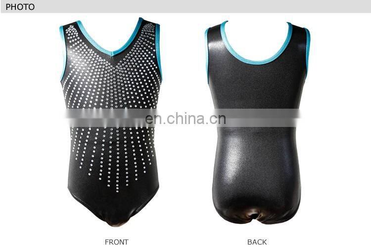 NT16096 Sparkling rhinestones sleeveless leotards for girls. Gymnastic leotards. costume leotards for girls