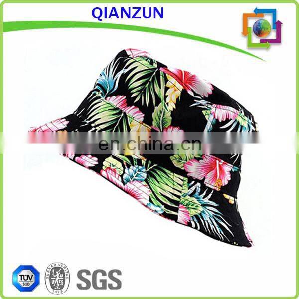 Blank floral Cotton Bucket Hat Boonie Bucket hats/caps
