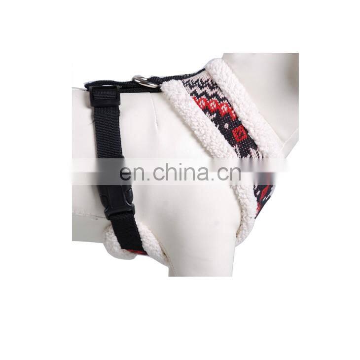 Customize Factory Price Fleece Nylon Dog Harness Vest My Pet Brand