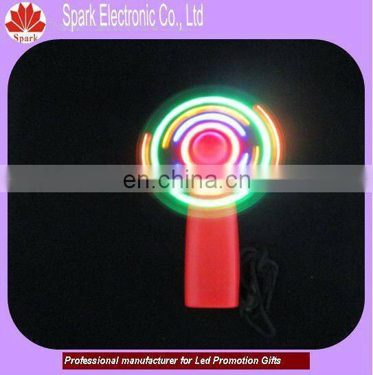 led shining fan,led blinking fan with custom logo,promotional items