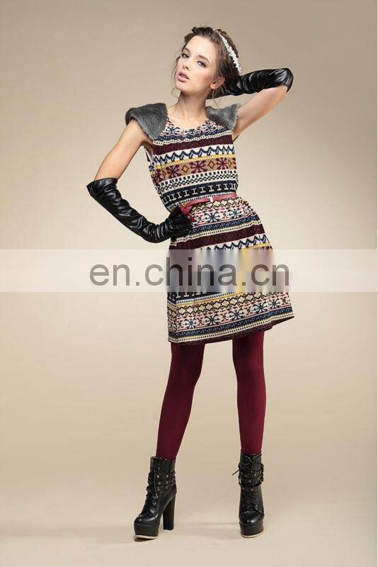 ladies high waist spaghetti strap sleeveless knitting dress for 2013 summer