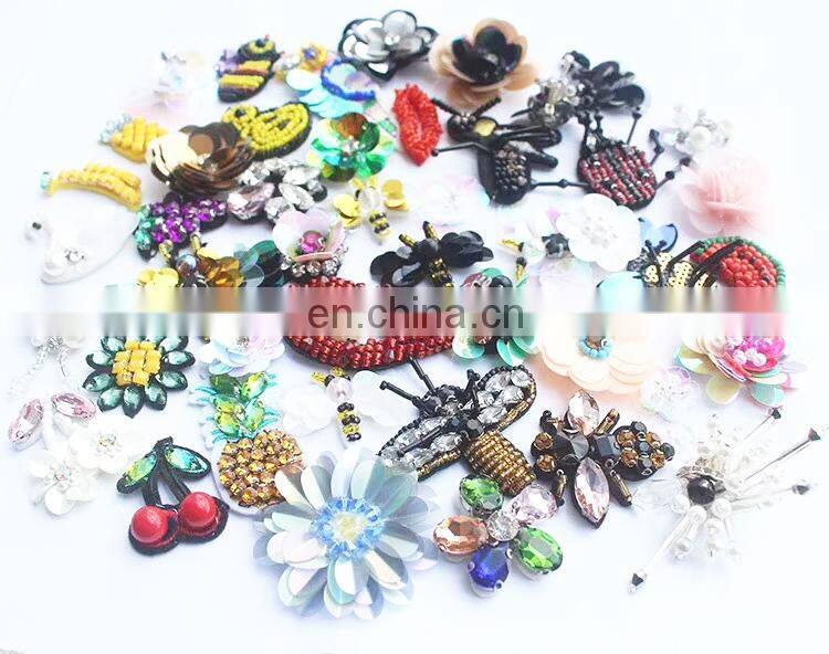 2017 Rhinestone/beads/pearl Handmade Applique