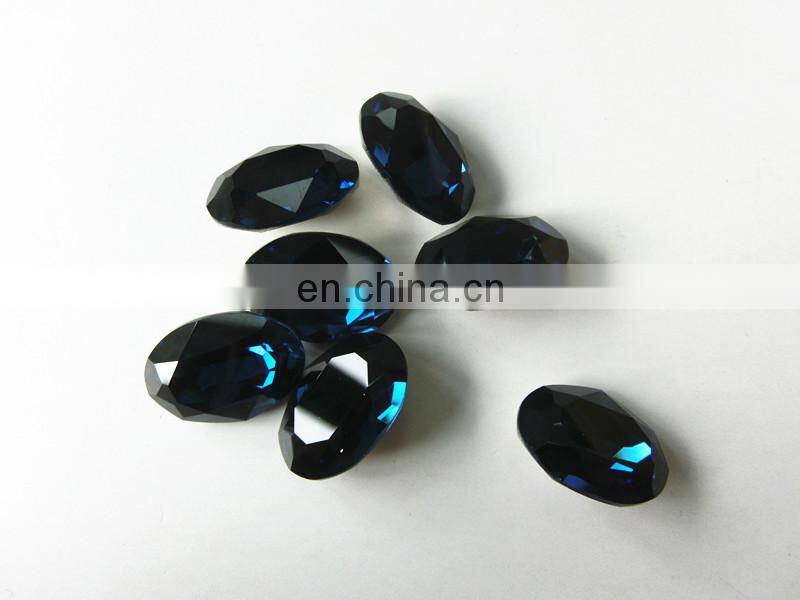 Montana Crystal Stone Oval Loose Rhinestone for Craft