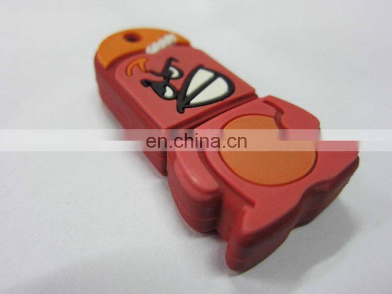 3D PVC custom cheap usb stick flash drive dust cover