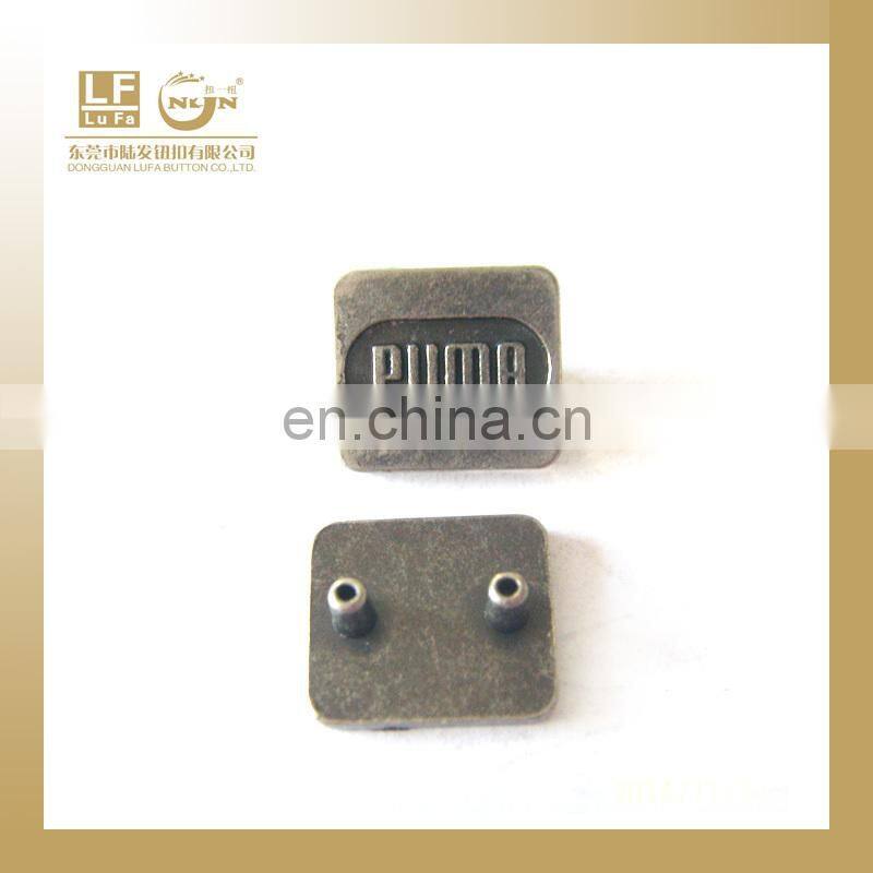 jeans leather patch with metal