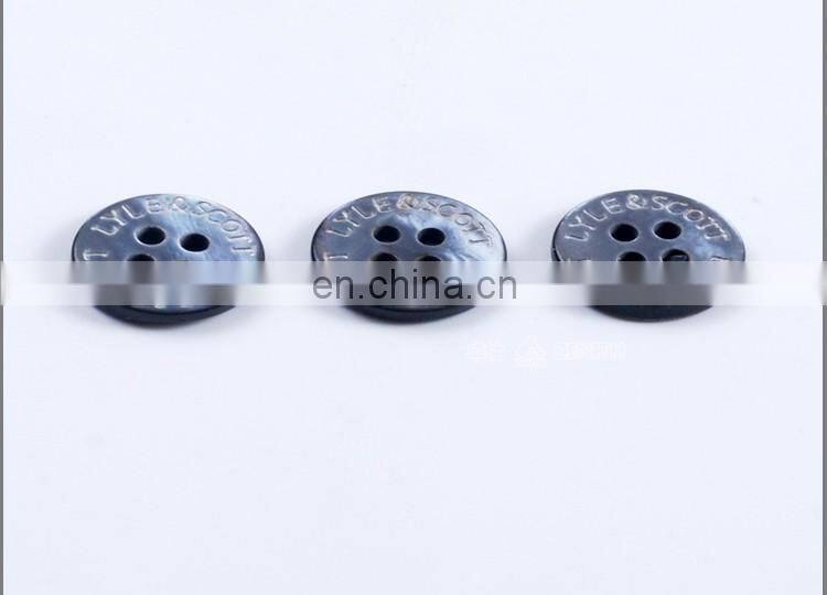 Laser Engraved MOP Shell Button for Shirt BN80055
