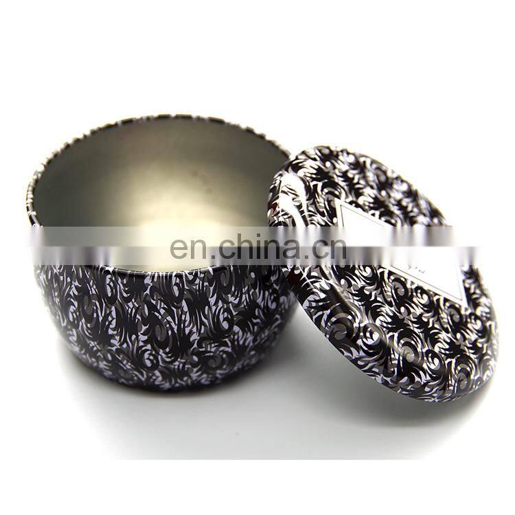 Factory hot sales round metal travel empty decorative candle tins