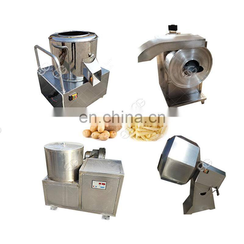 Factory Price Small Scale Potato Chips Making Machine Frozen French Fries Machinery