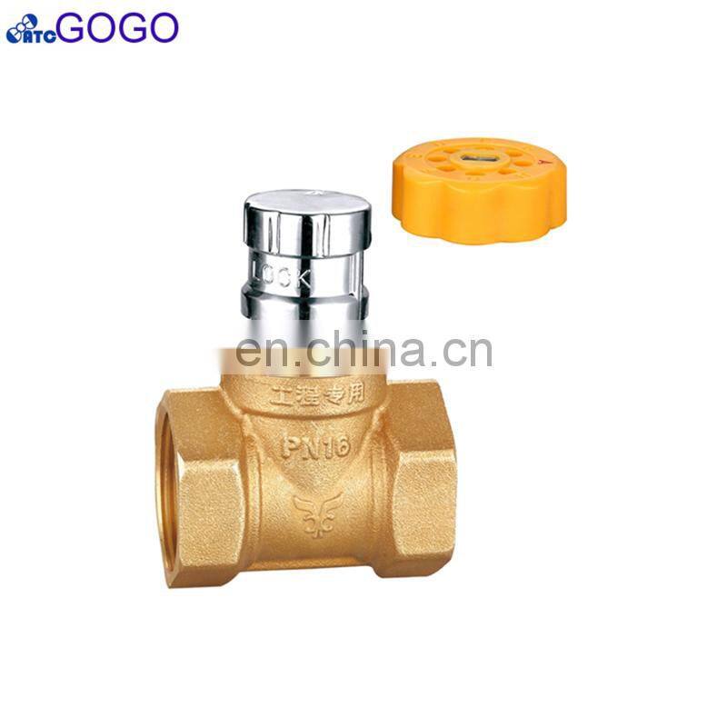 High quality brass lockable ball valve water union ball valve