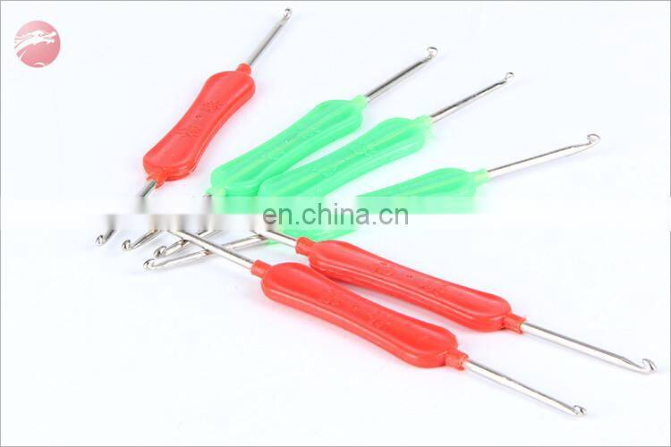 Hot selling double heads plastic handle crochet hook