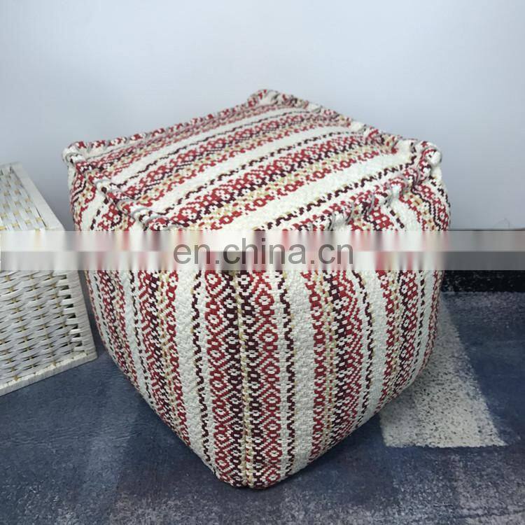 Indian Multi Ottoman Pouf Bohemian Decorative Ottoman Pouf Cover