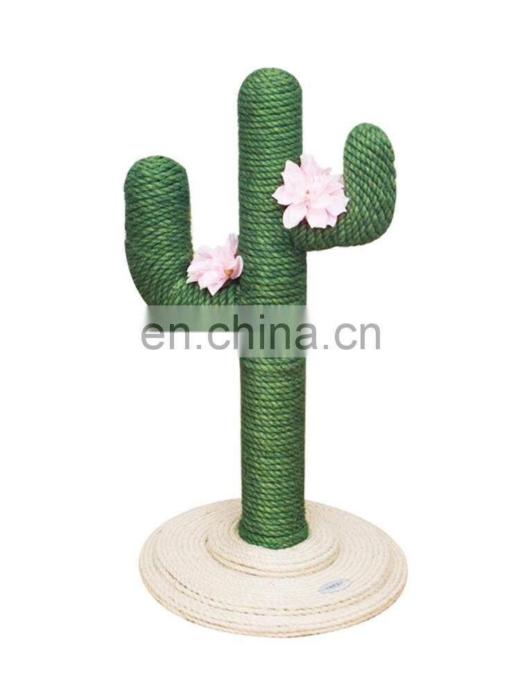Pet Heaven New Product Stable Flower Cactus Cat Tree