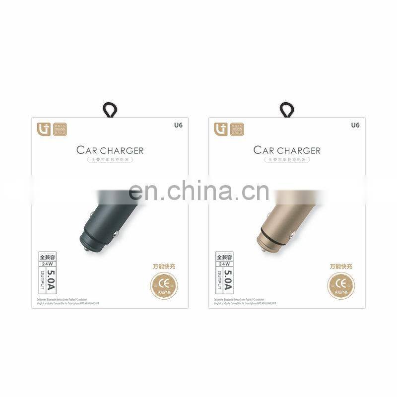 U6 5V5.0A Car phone charger New car charger Car usb charger