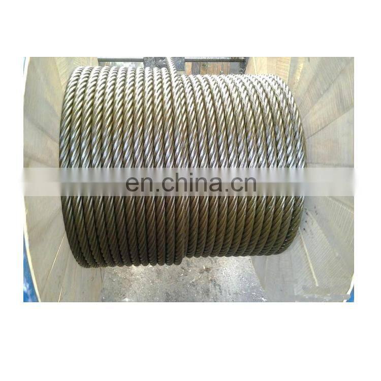 AISI316 7x19 stainless steel wire rope 10mm