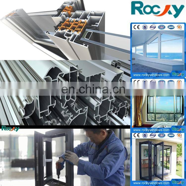 Sandblast anodized aluminium profile for glass railing aluminium profile system