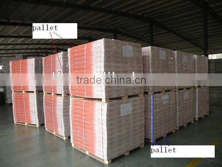 Synchronized high gloss laminated wood flooring