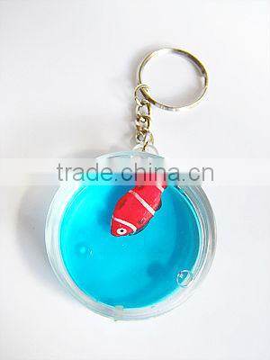 Liquid Unique Flower Shape Keychain with Floater Inside, Wholesale Acrylic Key chain