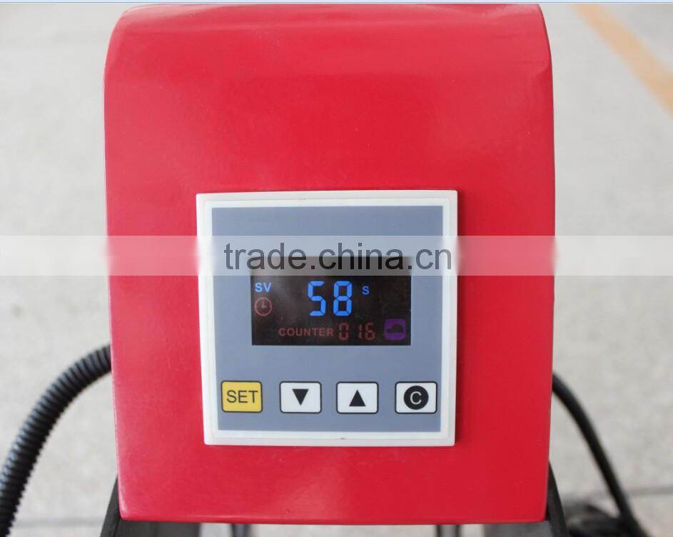 2016 New Auto Open Heat Press Counting Press Number Function LCD Controller Auto Alarm Heat Press Machine
