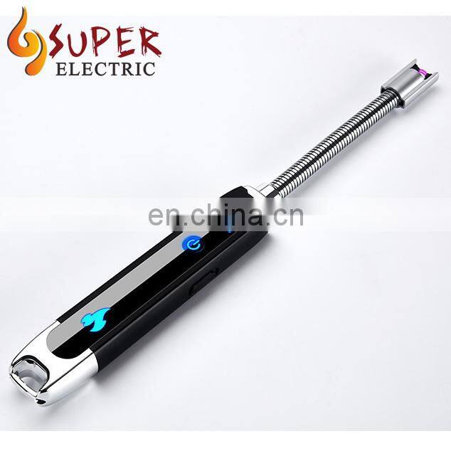 2019 Hot Selling Metal Rechargeable Flameless Windproof Customizable Electric USB Lighter for Candle Kitchen Stove