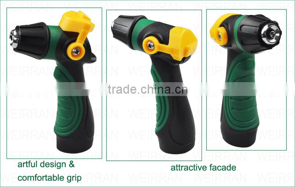(10141) Garden spray gun 8 function thumb control heavy duty hose nozzle