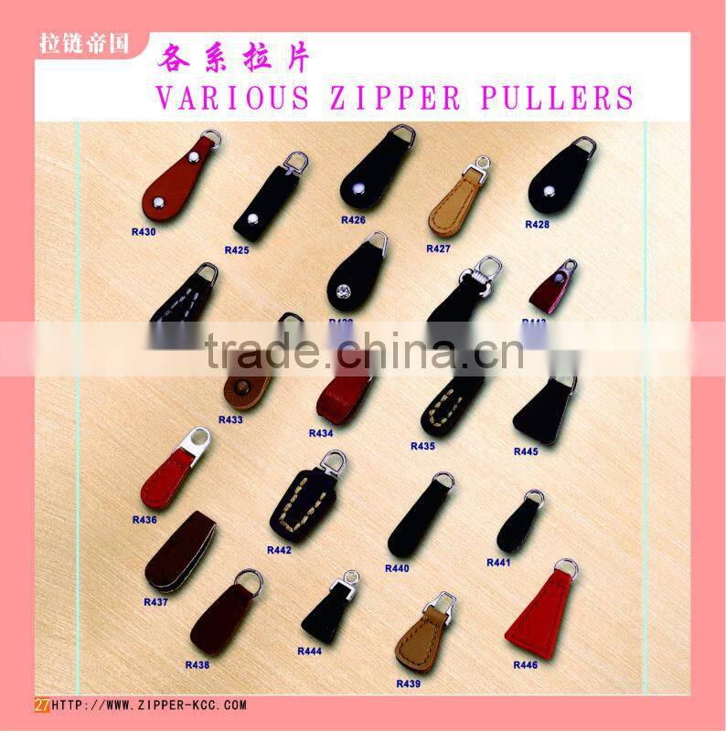 Shiny nickel pentagram shape metal zipper puller