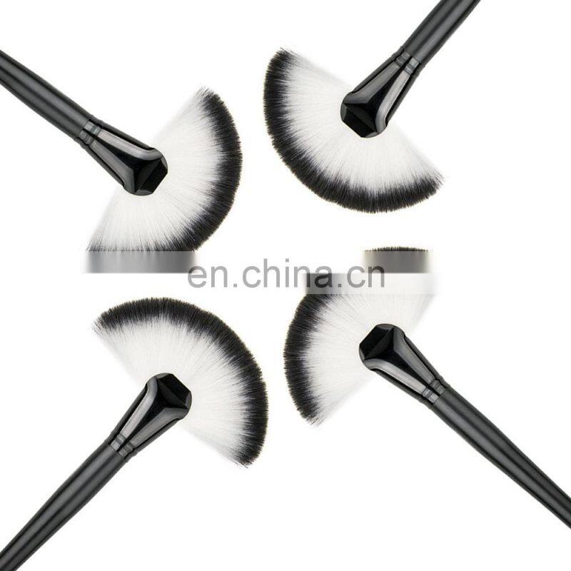 Professional Large Foundation Soft Fan Brush Make-Up Crystal Single Powder Brush Make Up Tool