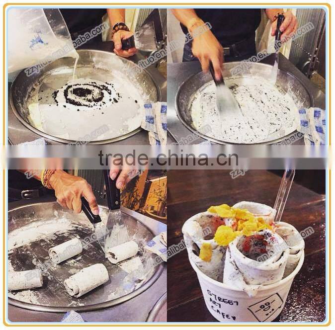 Good Feedback and Fashionable Design Stir Ice Cream Roll Machine