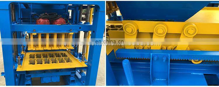 Automatic fly ash hollow concrete interlocking block brick maker making machine for sale