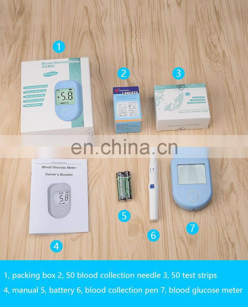Manufacturer direct selling blood glucose meter, home test paper needle 50 piece blood glucose meter PCBA