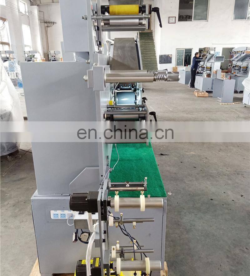 UGS31S 3 plus 1 color Automatic portable apparel clothing label flexo Printing machine, Roll to roll fabric ribbon printer