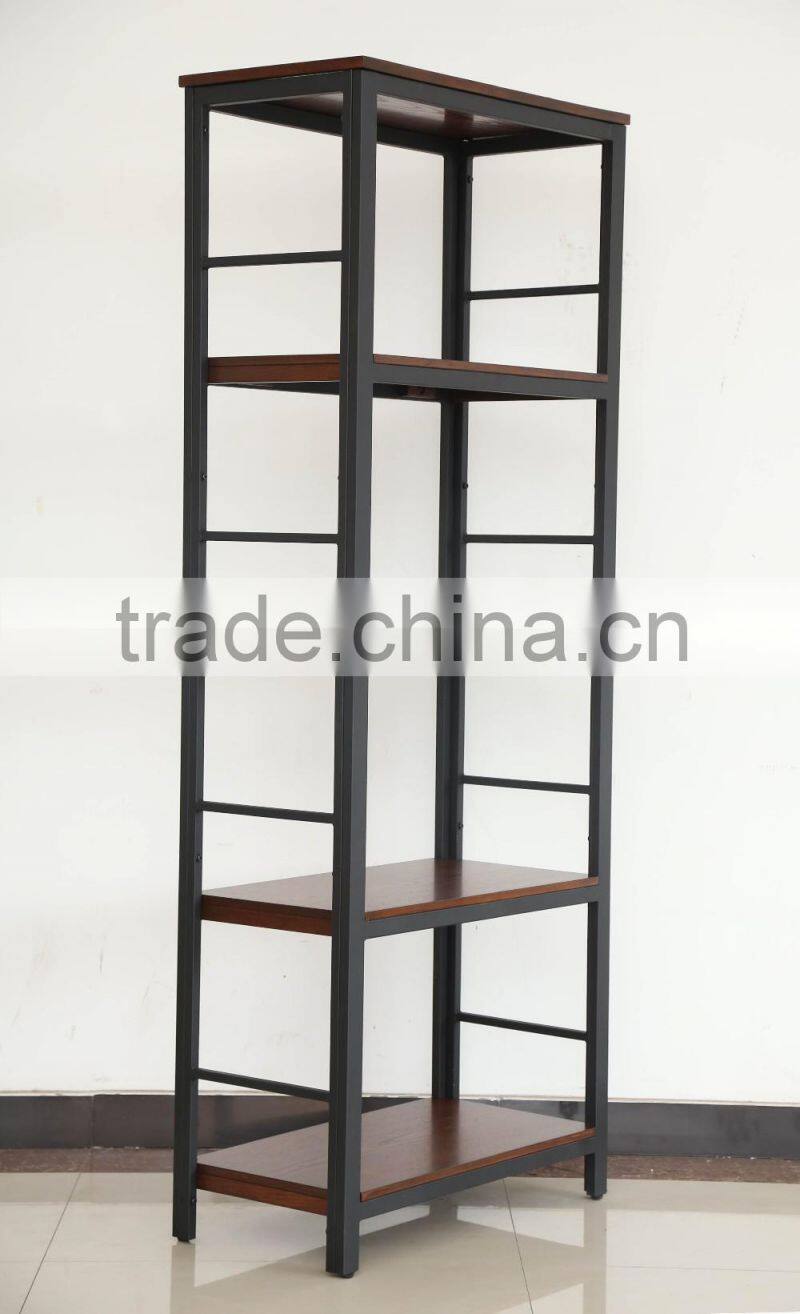 Hot selling model modern wooden corner bookcase