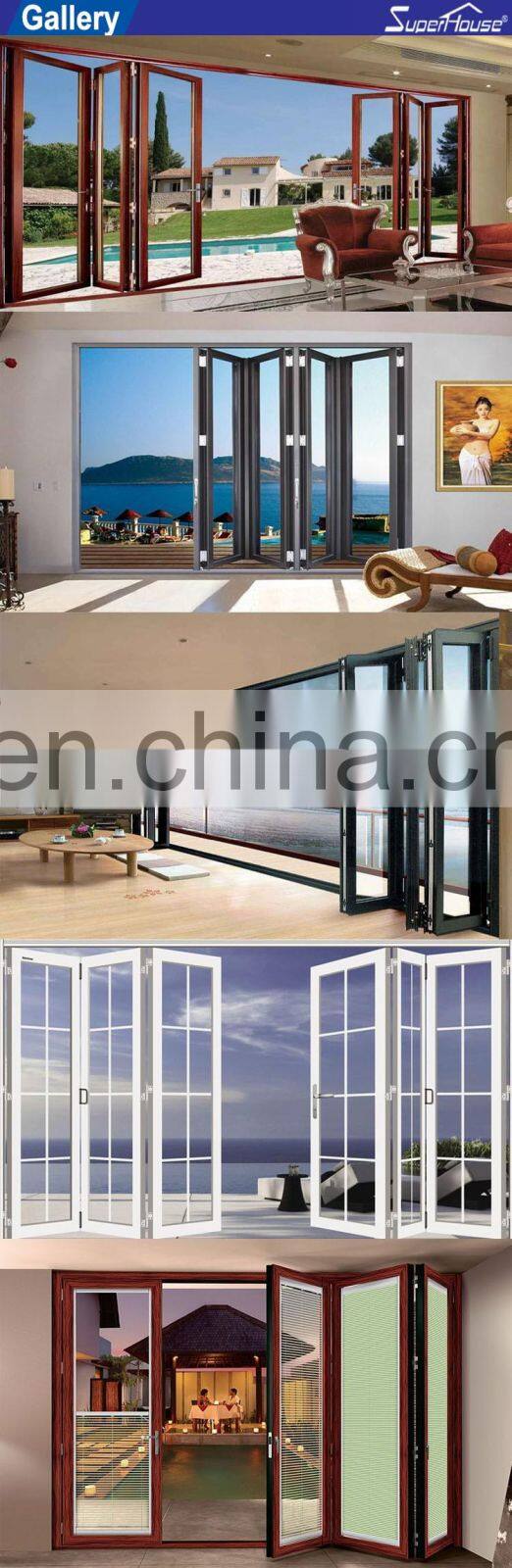 Superhouse Miami Use NOA Standard Impact Proof Aluminium Bi-folding Doors For Coffee Shop